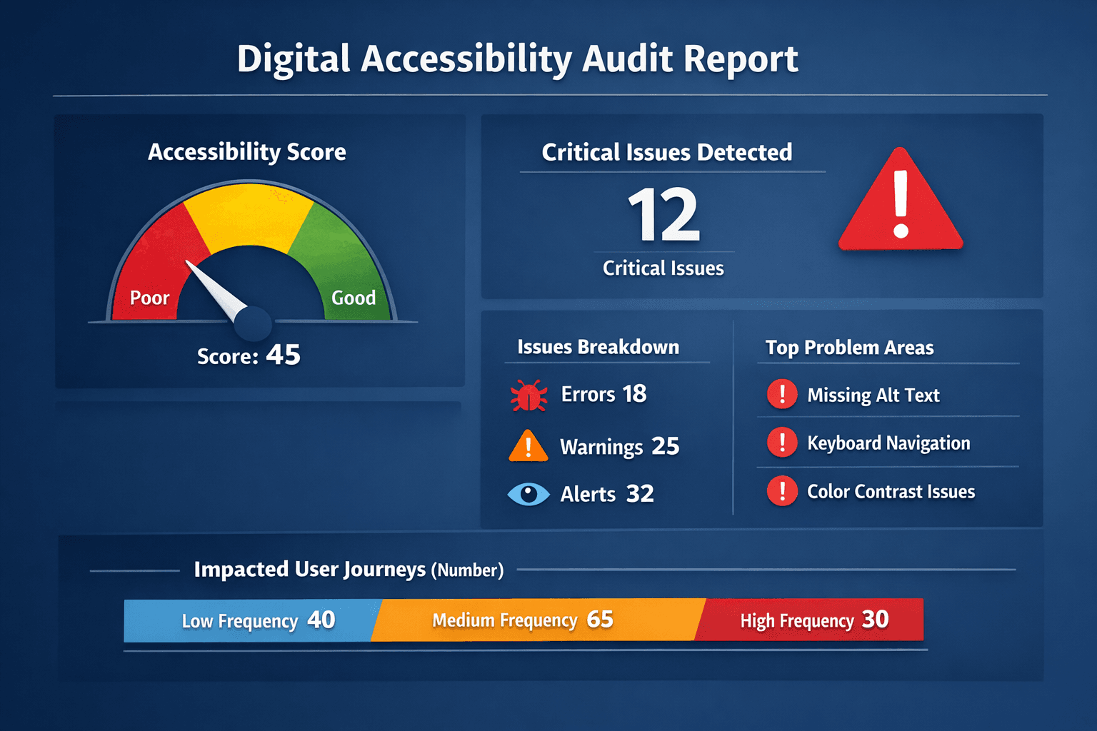 Digital accessibility audit report preview